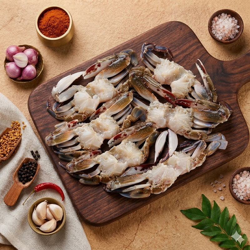 Three Spotted Crab (பொட்டு நண்டு) - 500gm